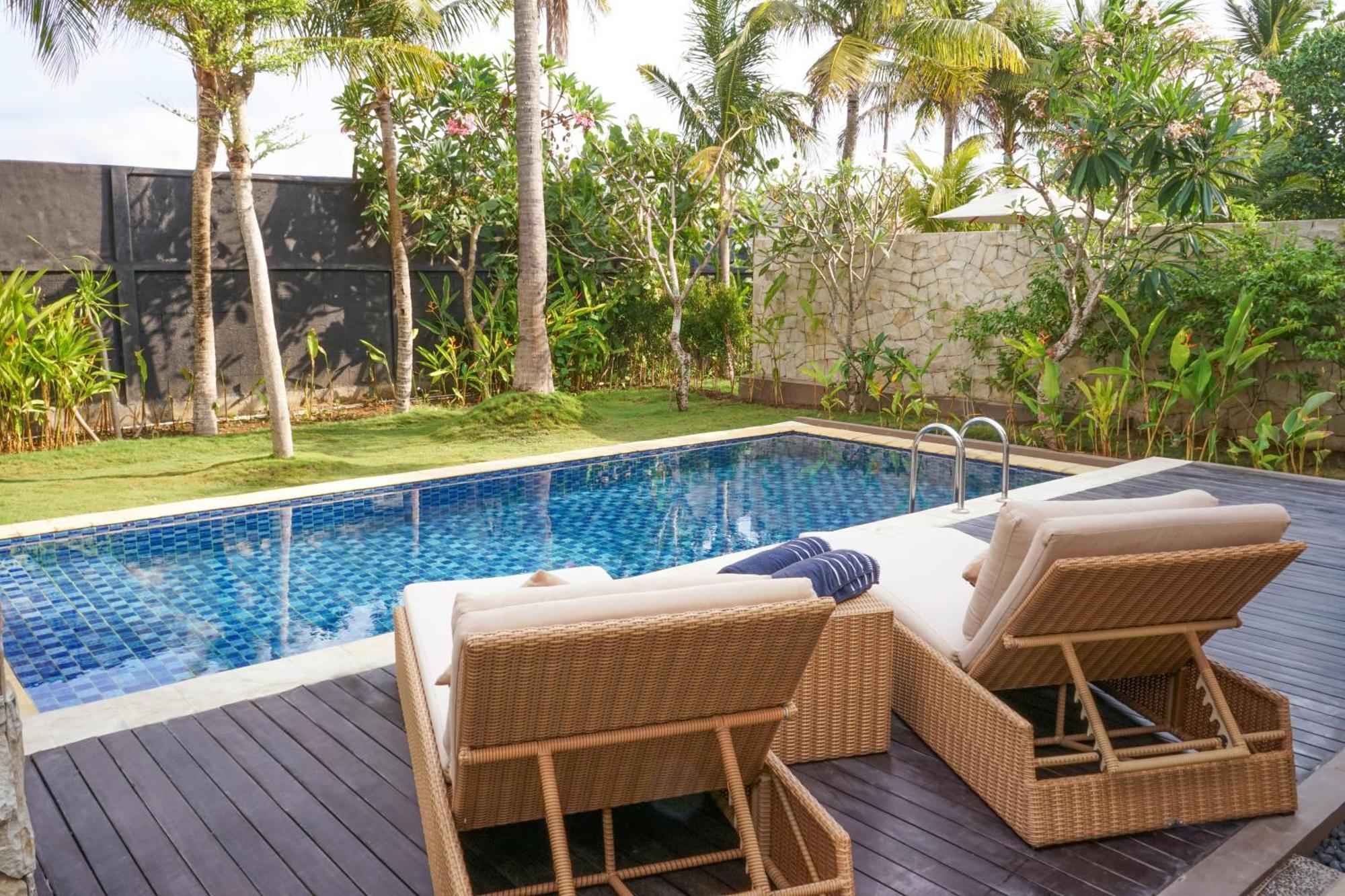 Villa mit 1 Schlafzimmer, Kingsize-Bett und Pool