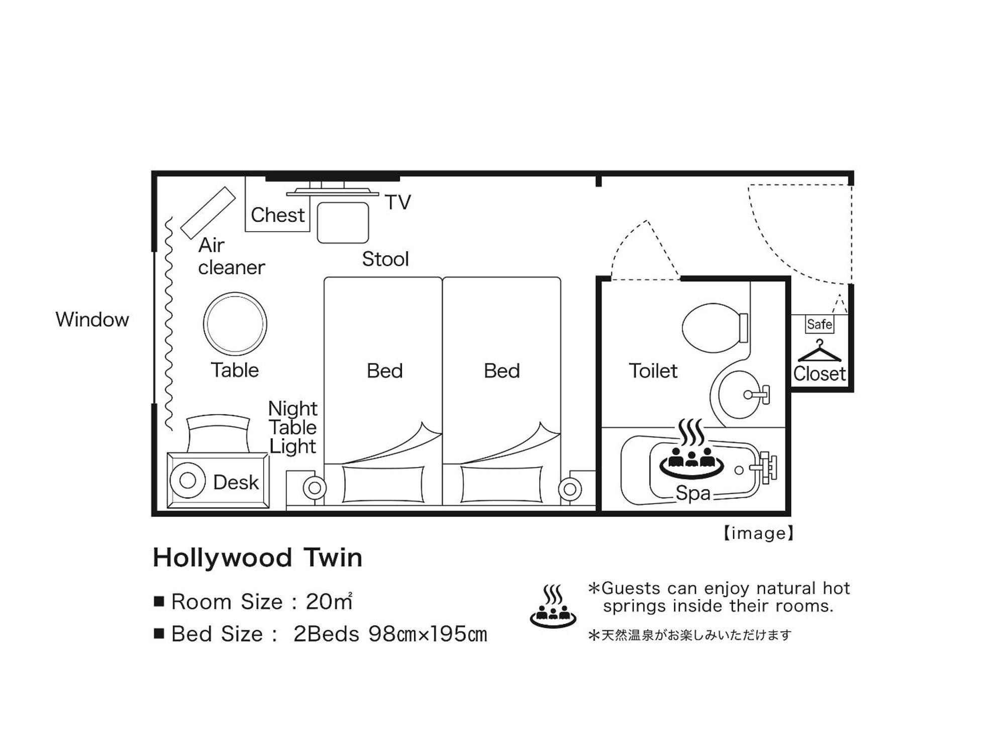 Hollywood Twin - Non Smoking