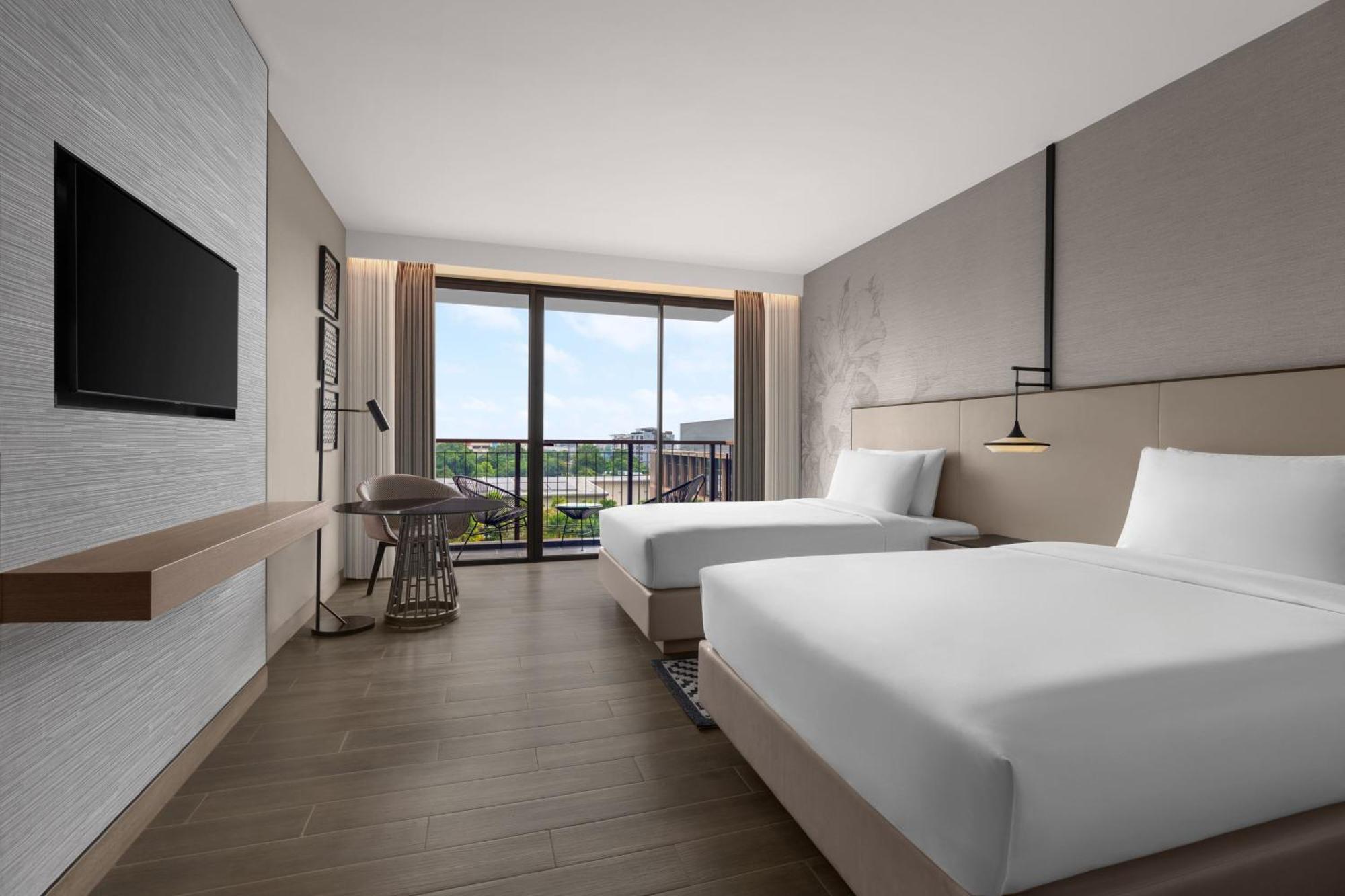 Deluxe with Two Double Beds with Balcony