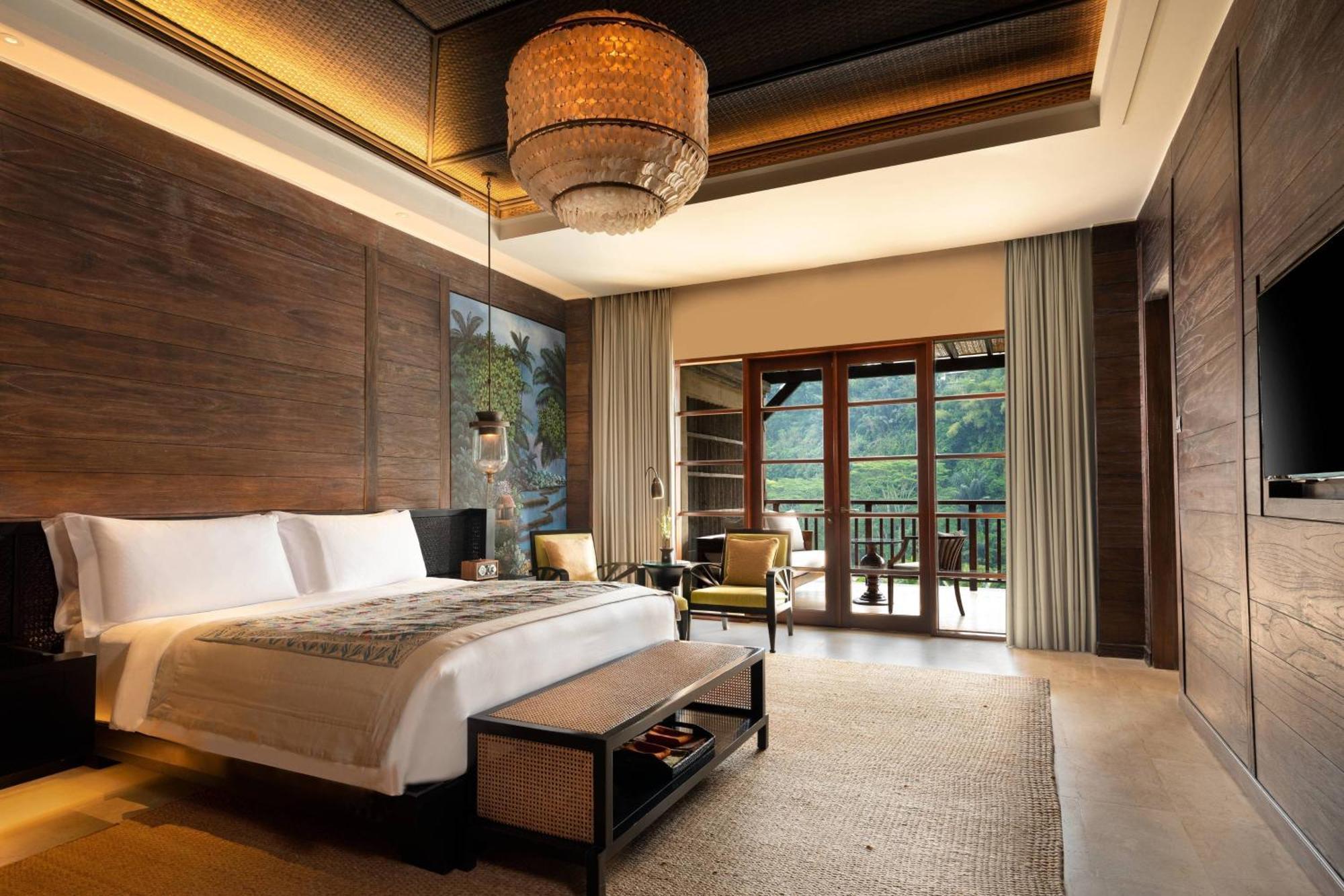 Mandapa Suite met 1 Slaapkamer met 2 Queensize Bedden - Grotere Suite - Uitzicht op het Resort