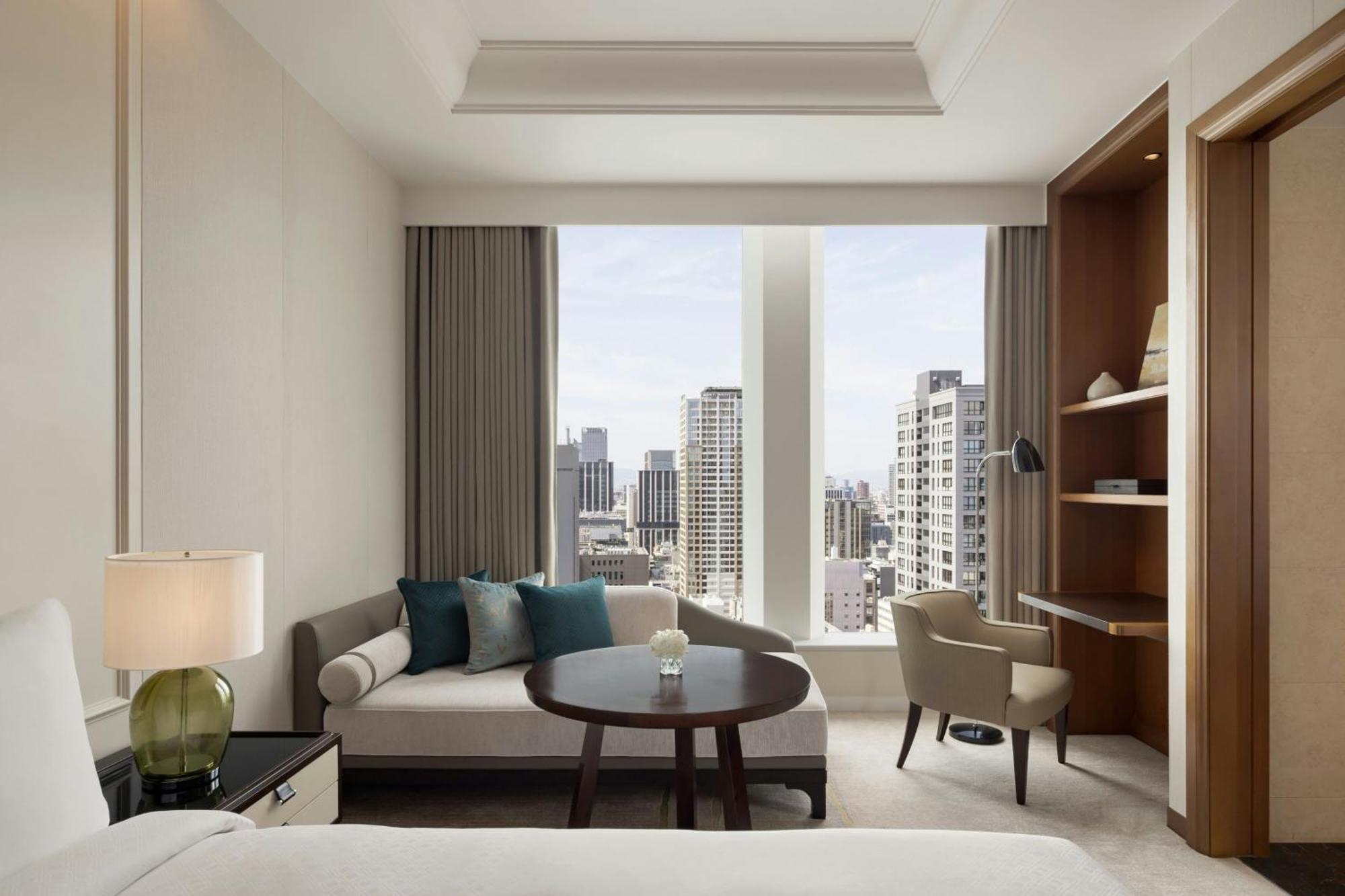Large Grand Deluxe Room Two Double Beds City View