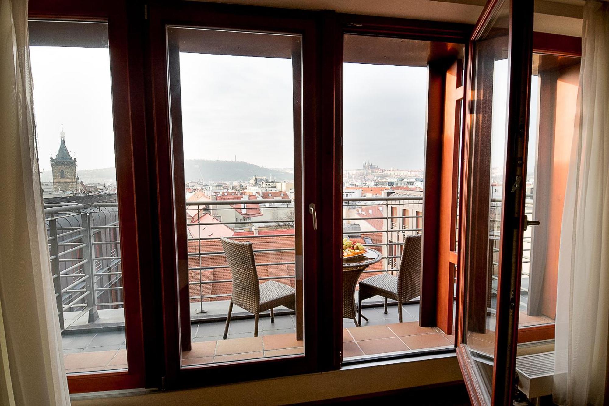 Deluxe Doppelzimmer mit Blick auf das Schloss