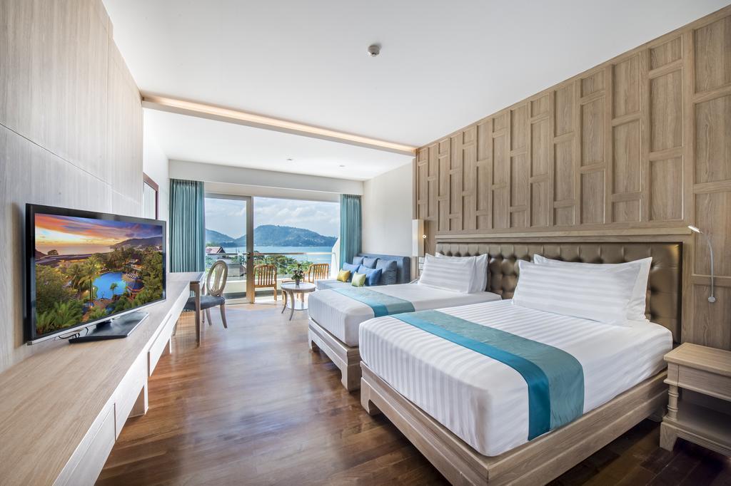 Deluxe Doppel-/Zweibettzimmer mit Meerblick