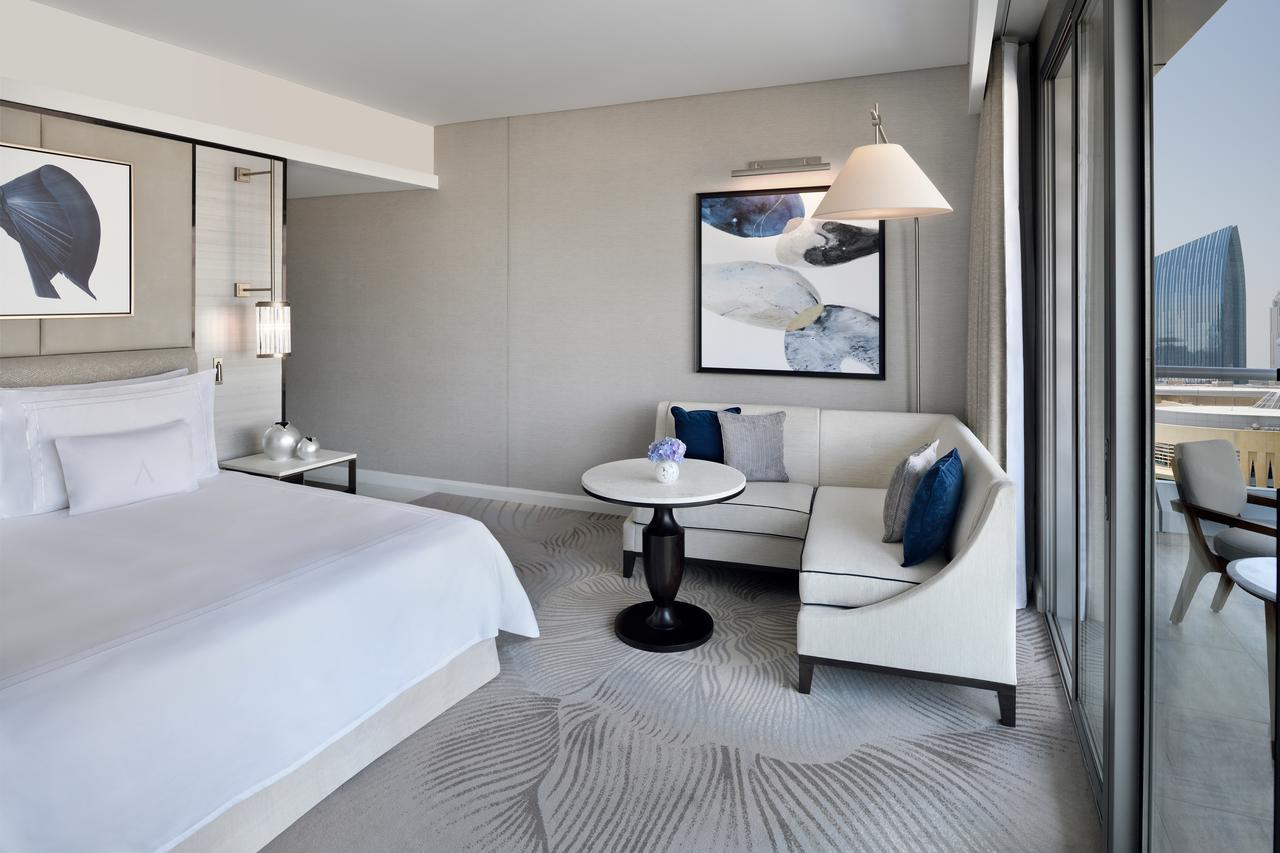 Quarto Premier Burj Khalifa com Vista da Fonte e Varanda