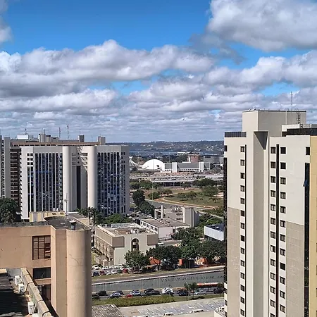 Flat particular com varanda, garagem e wi-fi no Hotel Grand Mercure-3