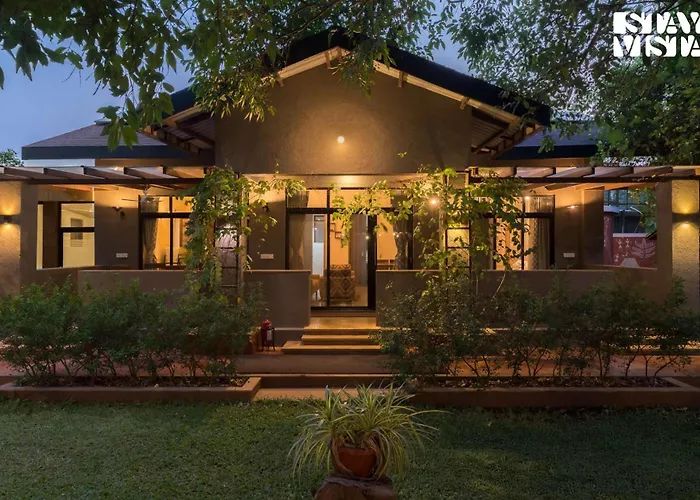 Vacation rental: Nivaant Farms By Stayvista - Green Retreat With Pool, Orchard, Jacuzzi & Gazebo